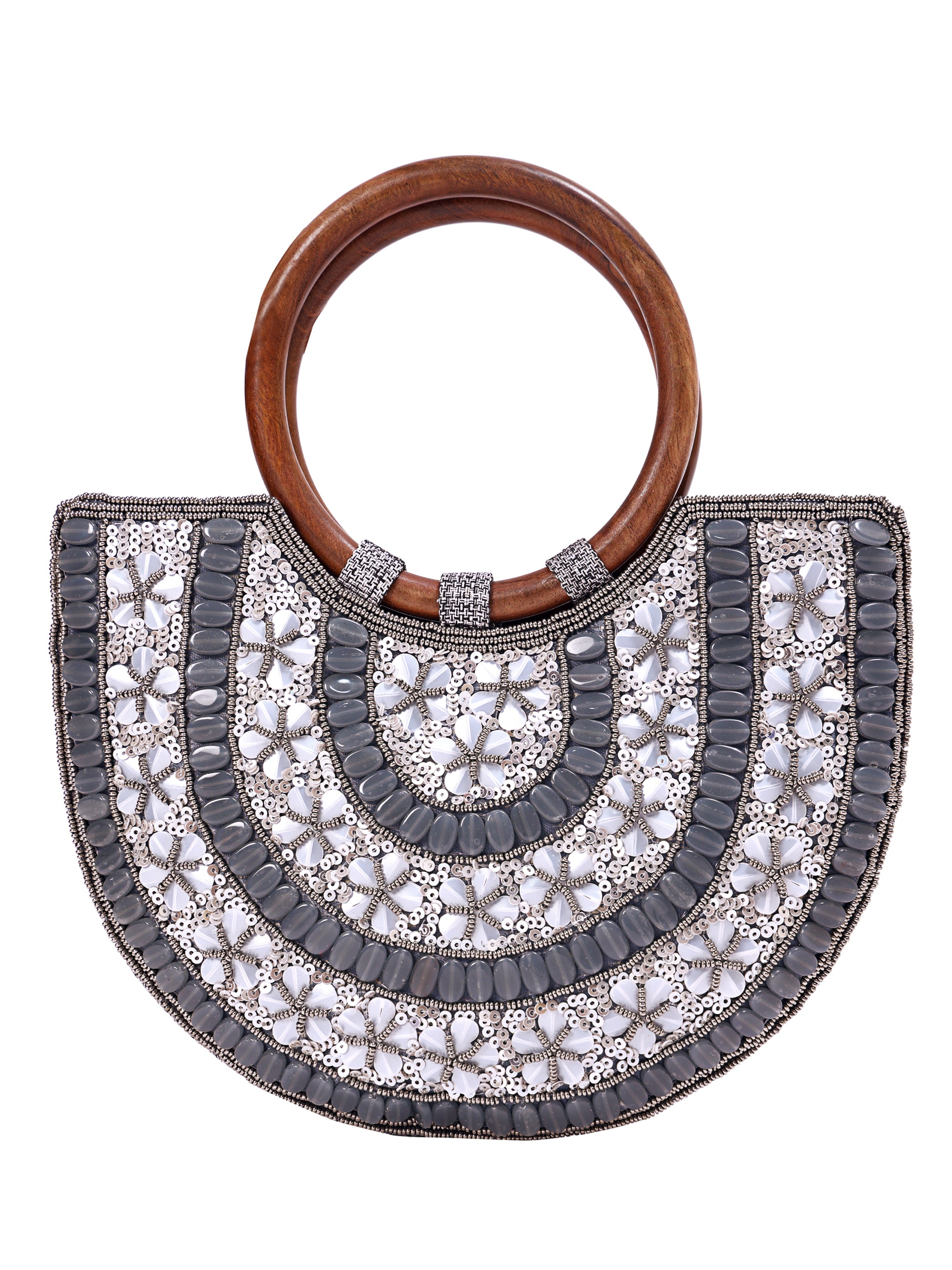 Noor Crescent Handcrafted Handle Bag