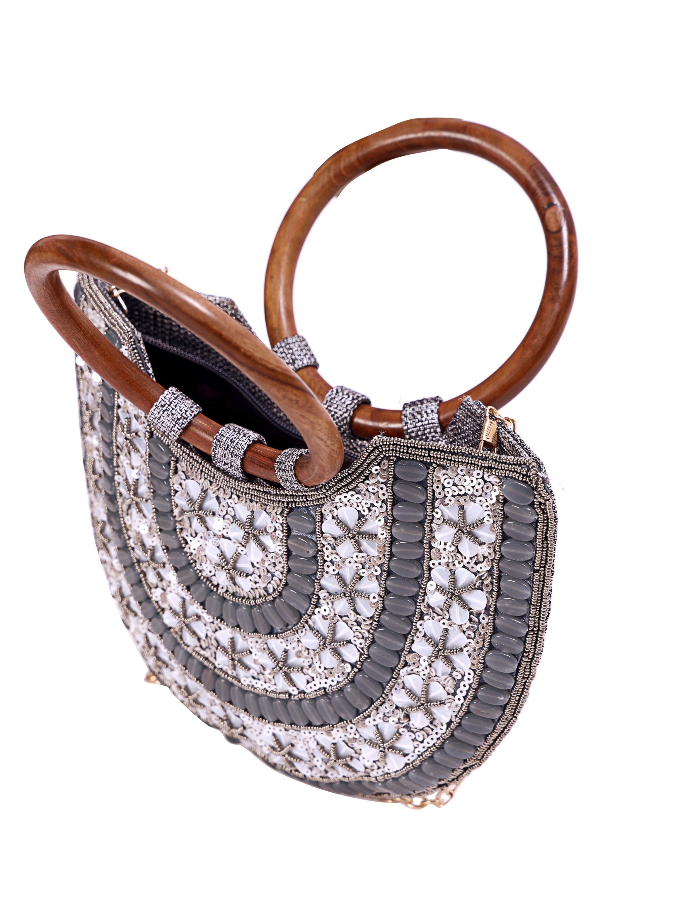 Noor Crescent Handcrafted Handle Bag