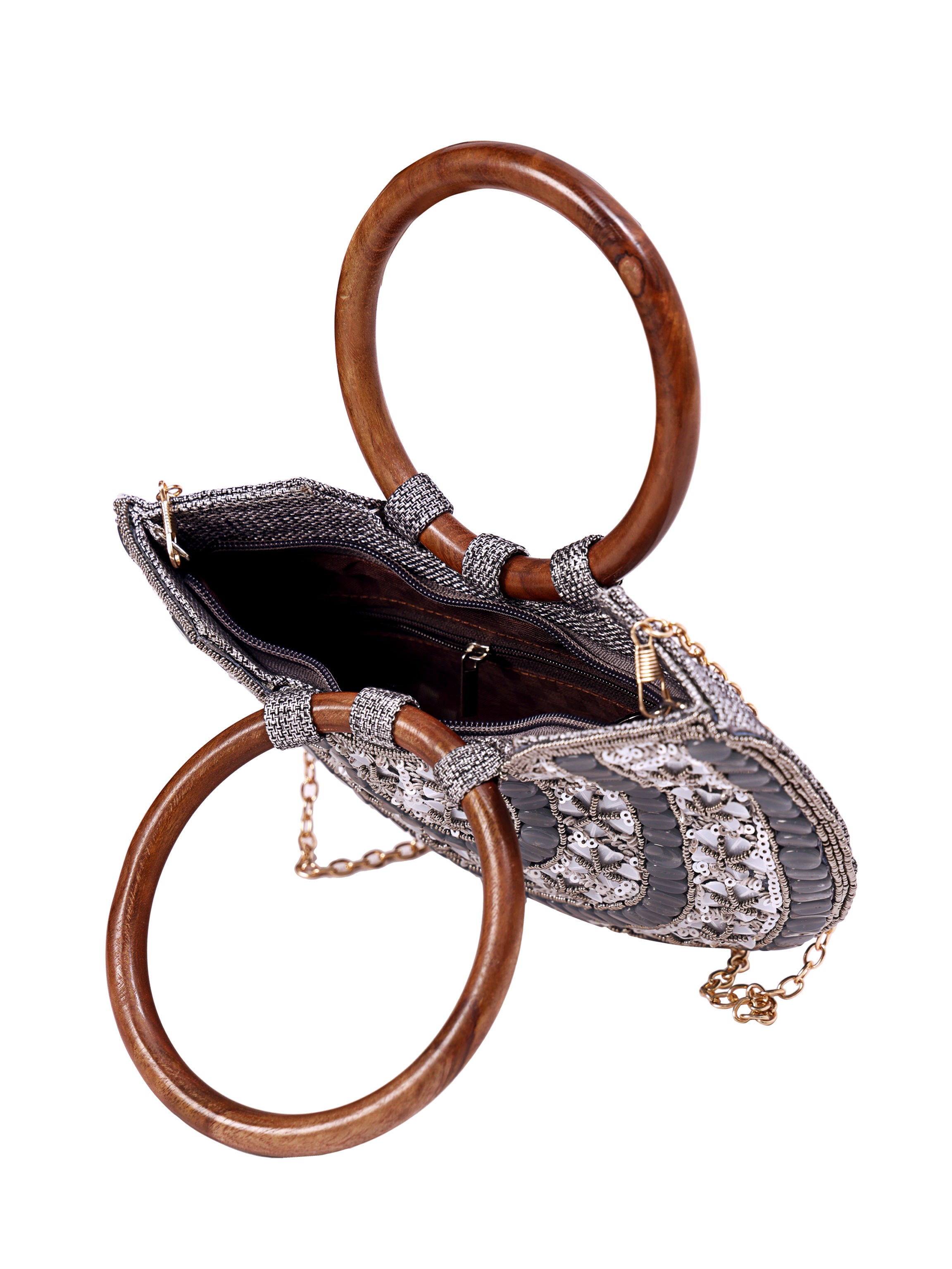 Noor Crescent Handcrafted Handle Bag