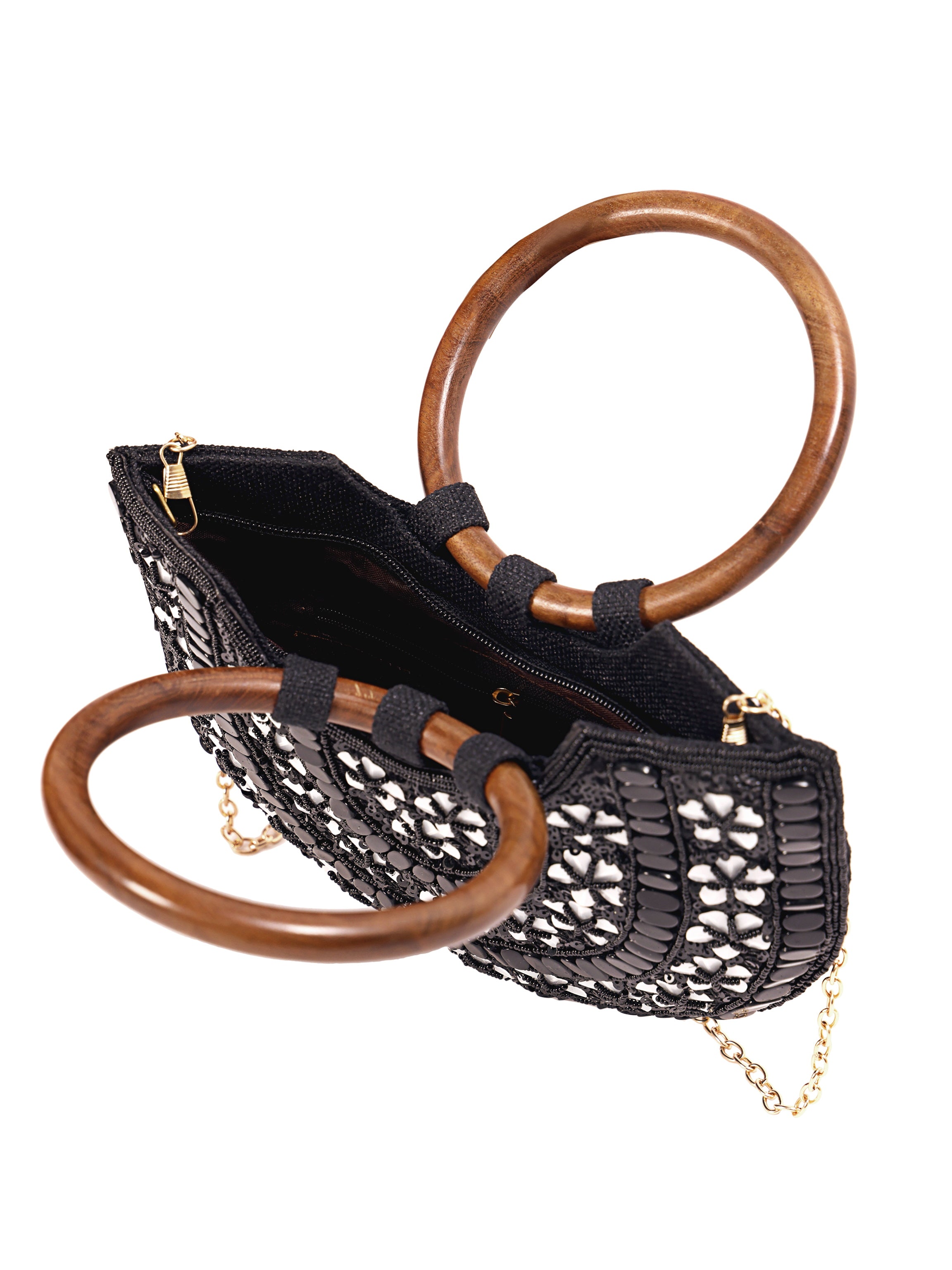 Noor Crescent Handcrafted Handle Bag