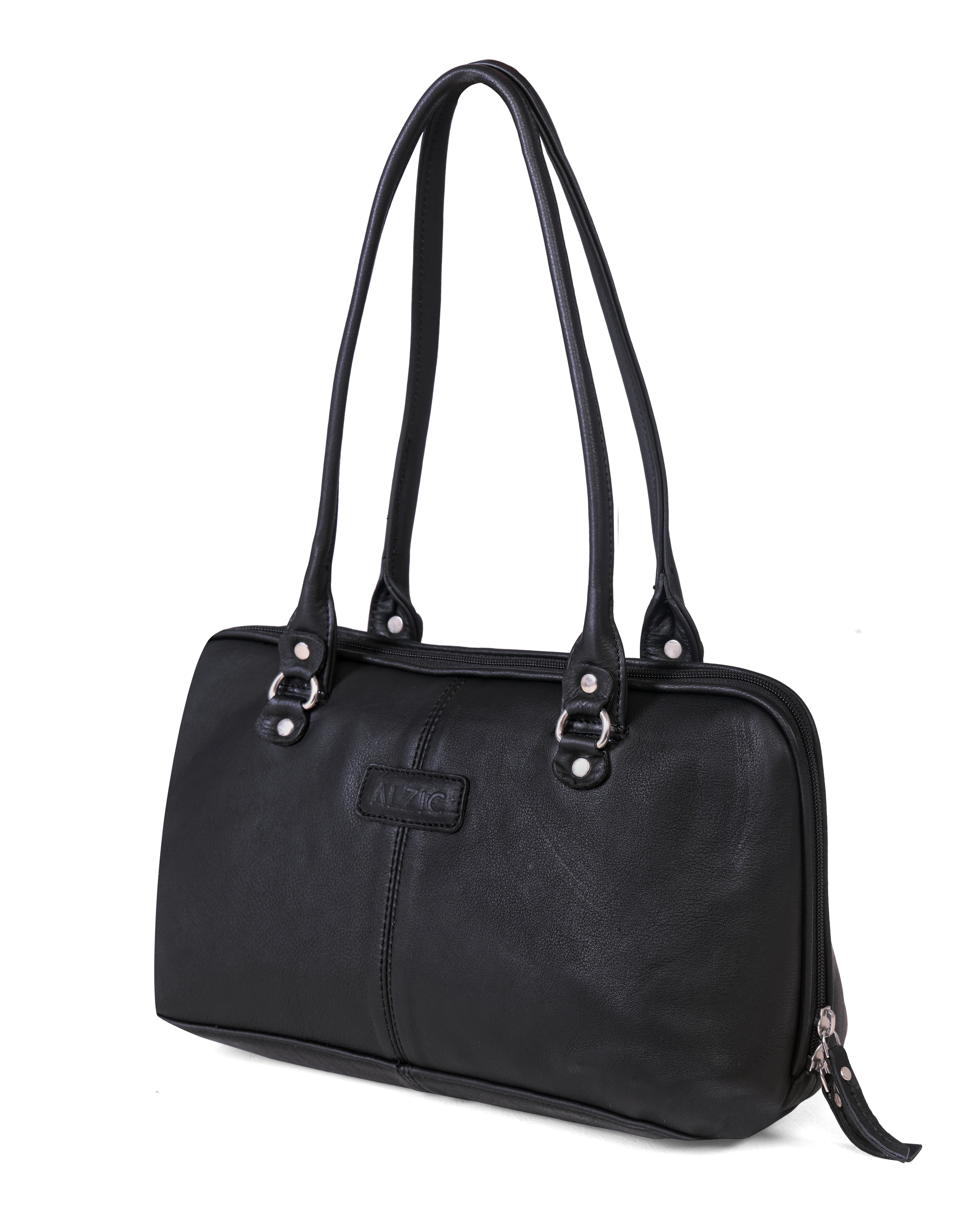 Classic Leather Shoulder Bag with Dual Straps