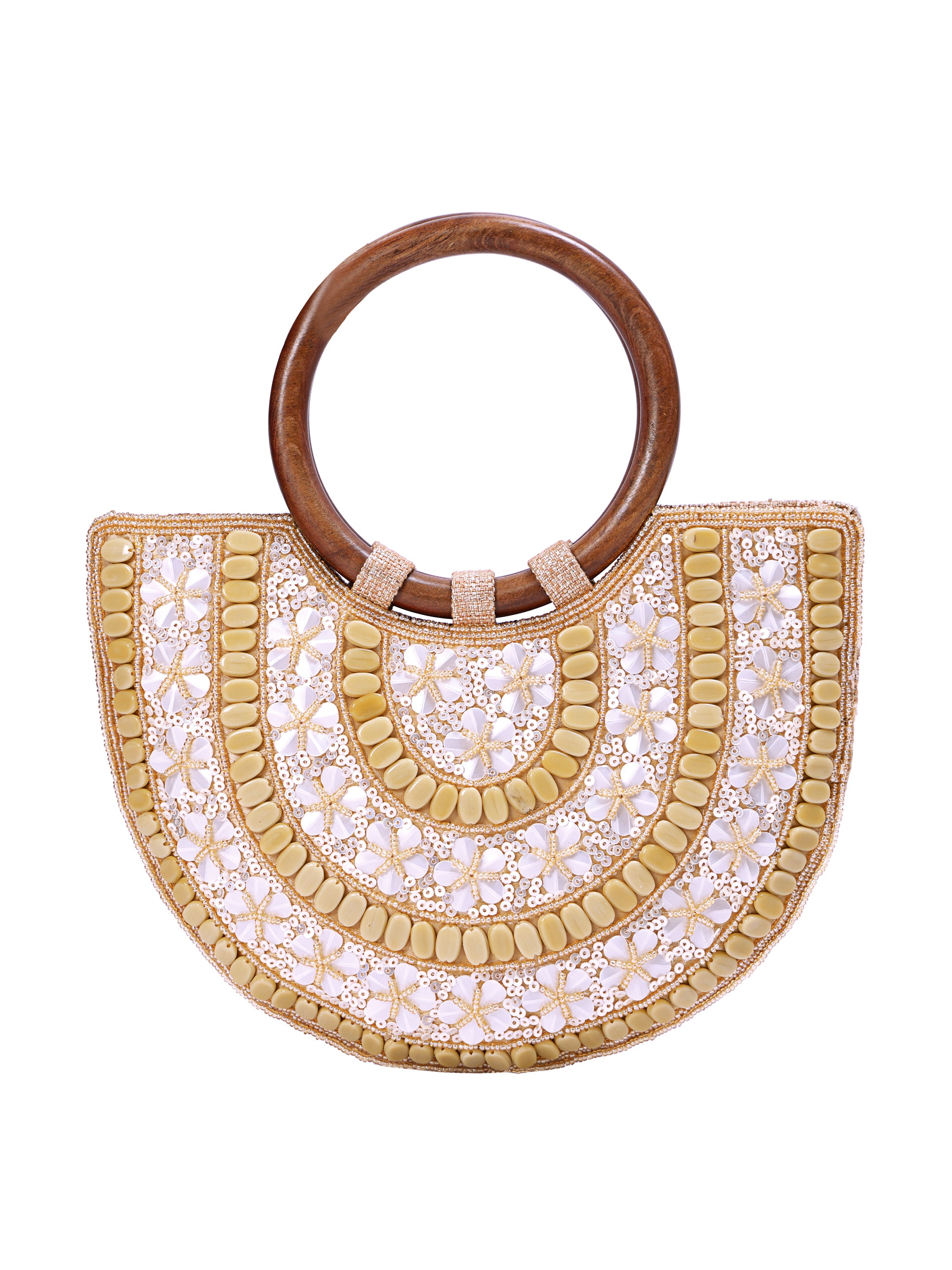 Noor Crescent Handcrafted Handle Bag