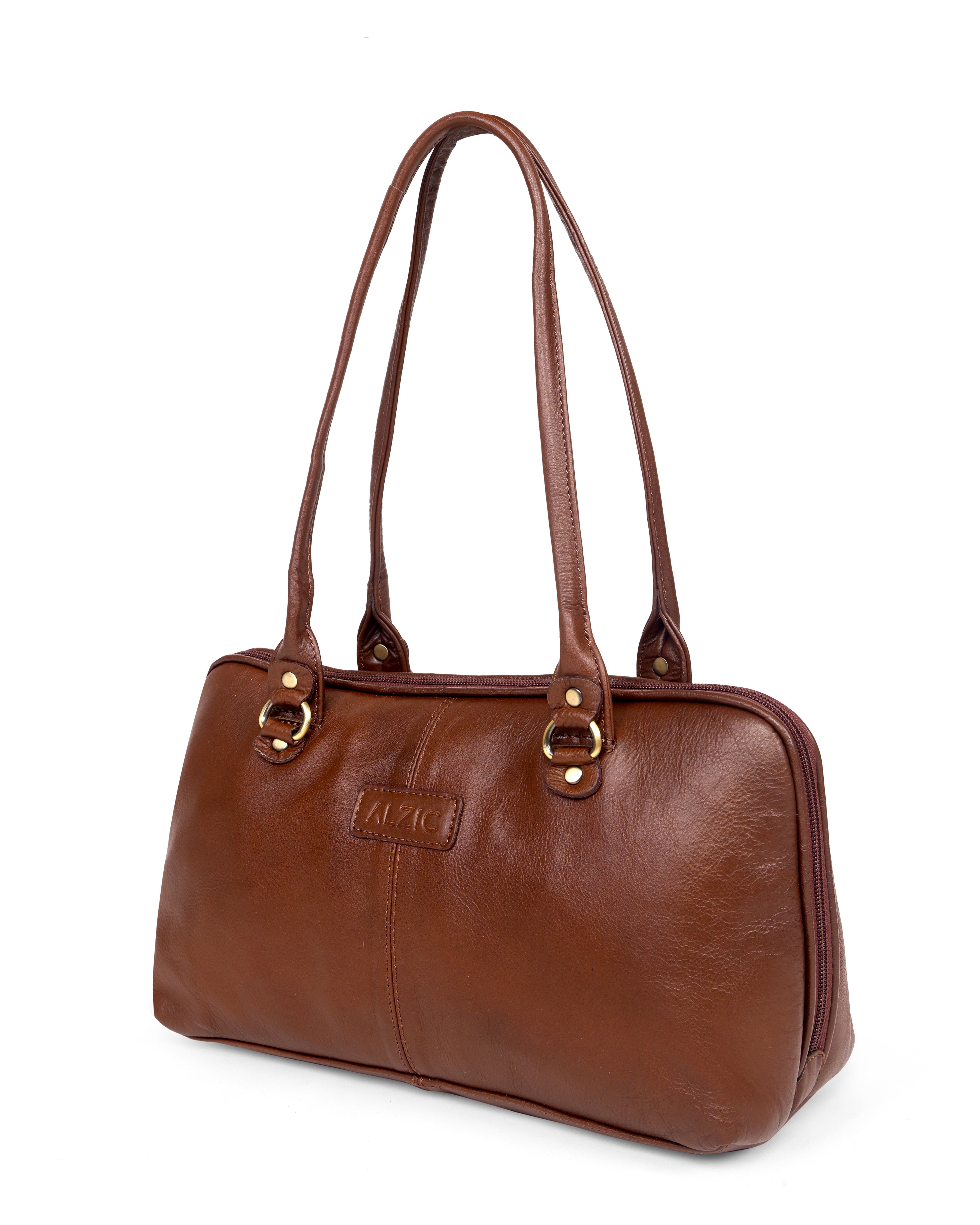 Classic Leather Shoulder Bag with Dual Straps