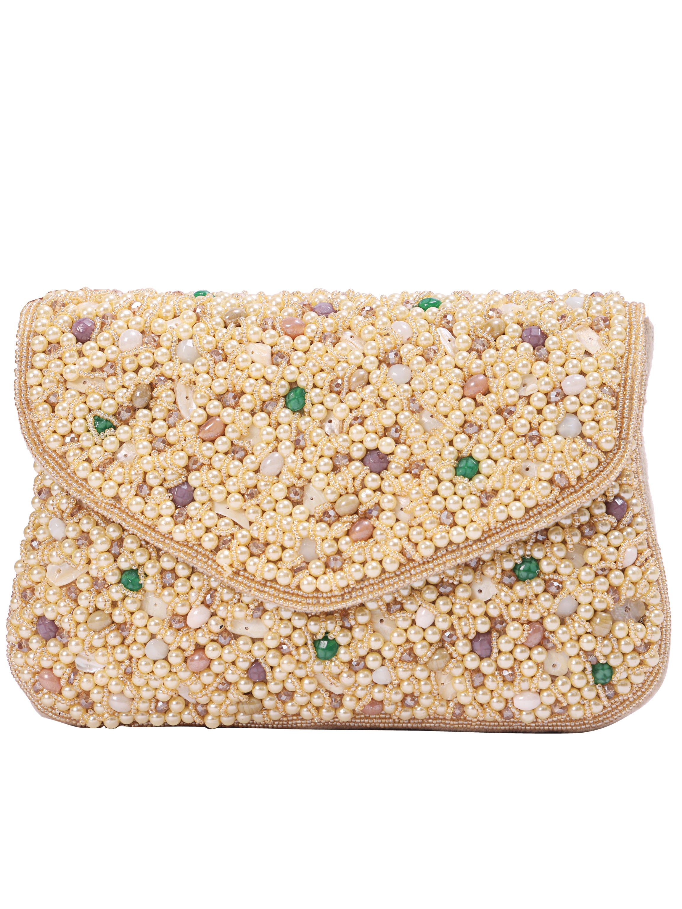 Celeste Pearl Handcrafted Clutch
