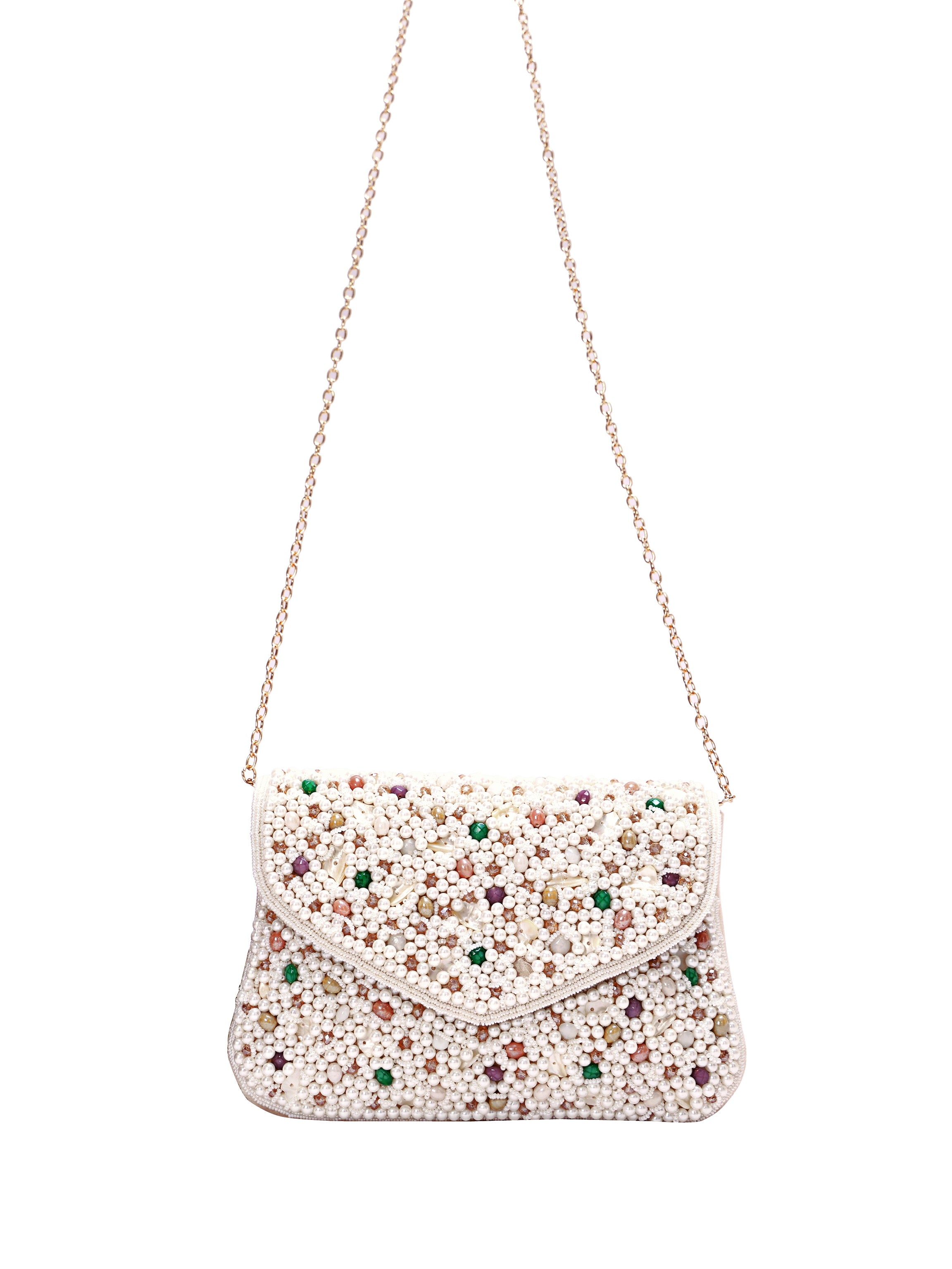 Celeste Pearl Handcrafted Clutch