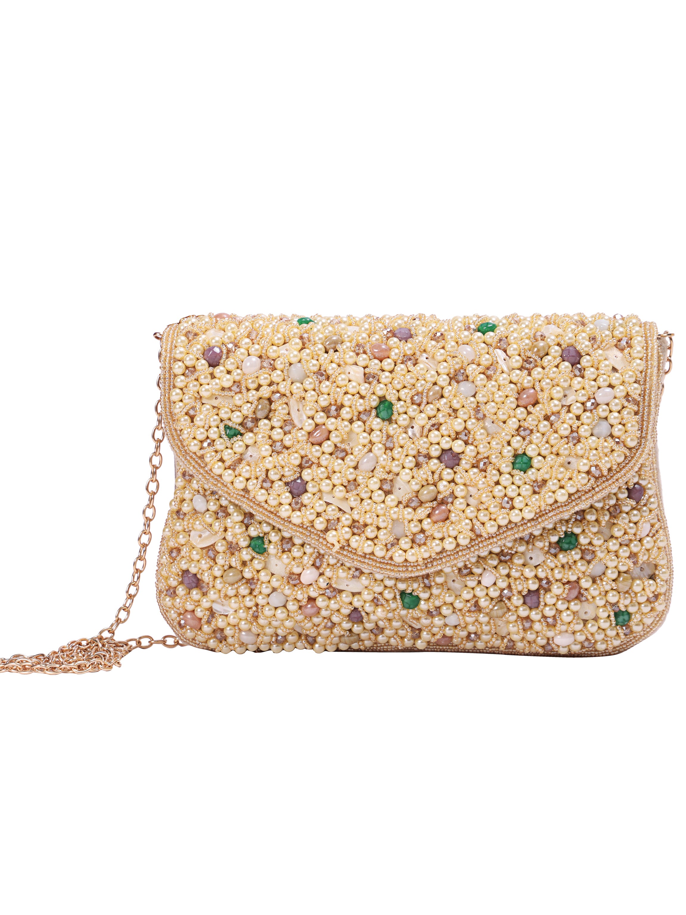 Celeste Pearl Handcrafted Clutch