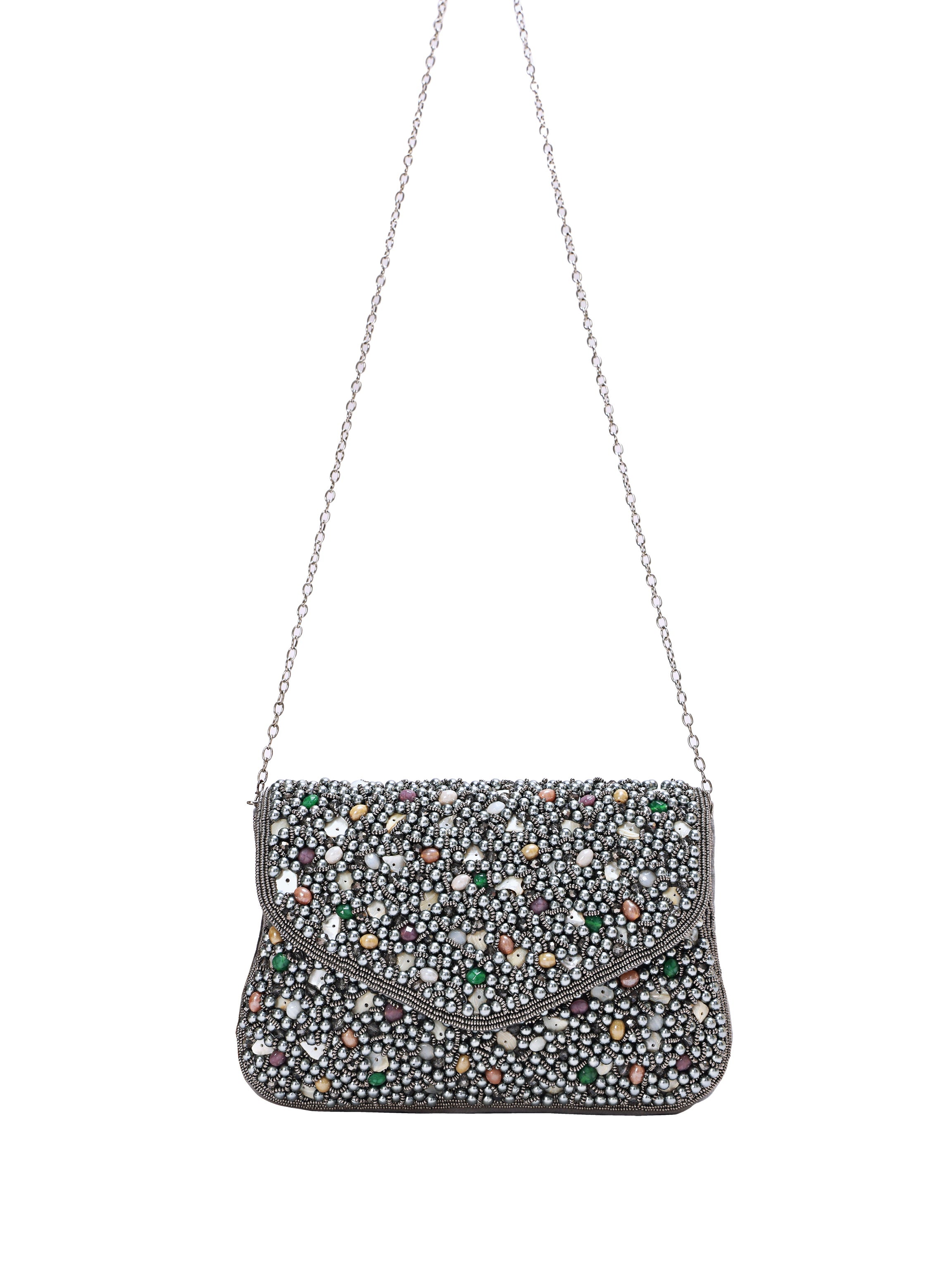 Celeste Pearl Handcrafted Clutch