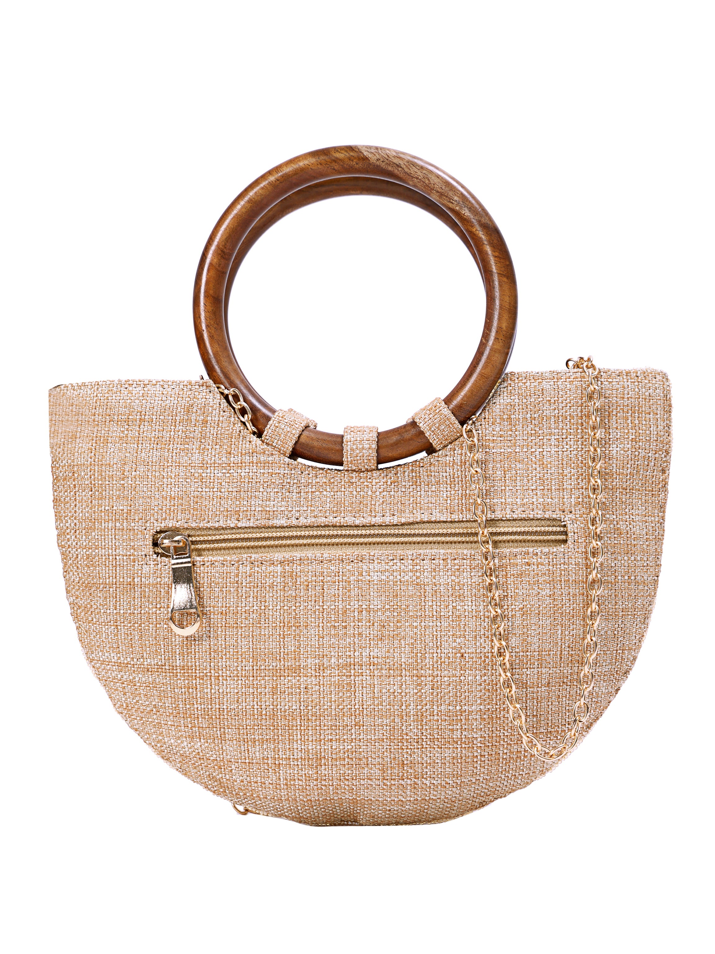 Noor Crescent Handcrafted Handle Bag