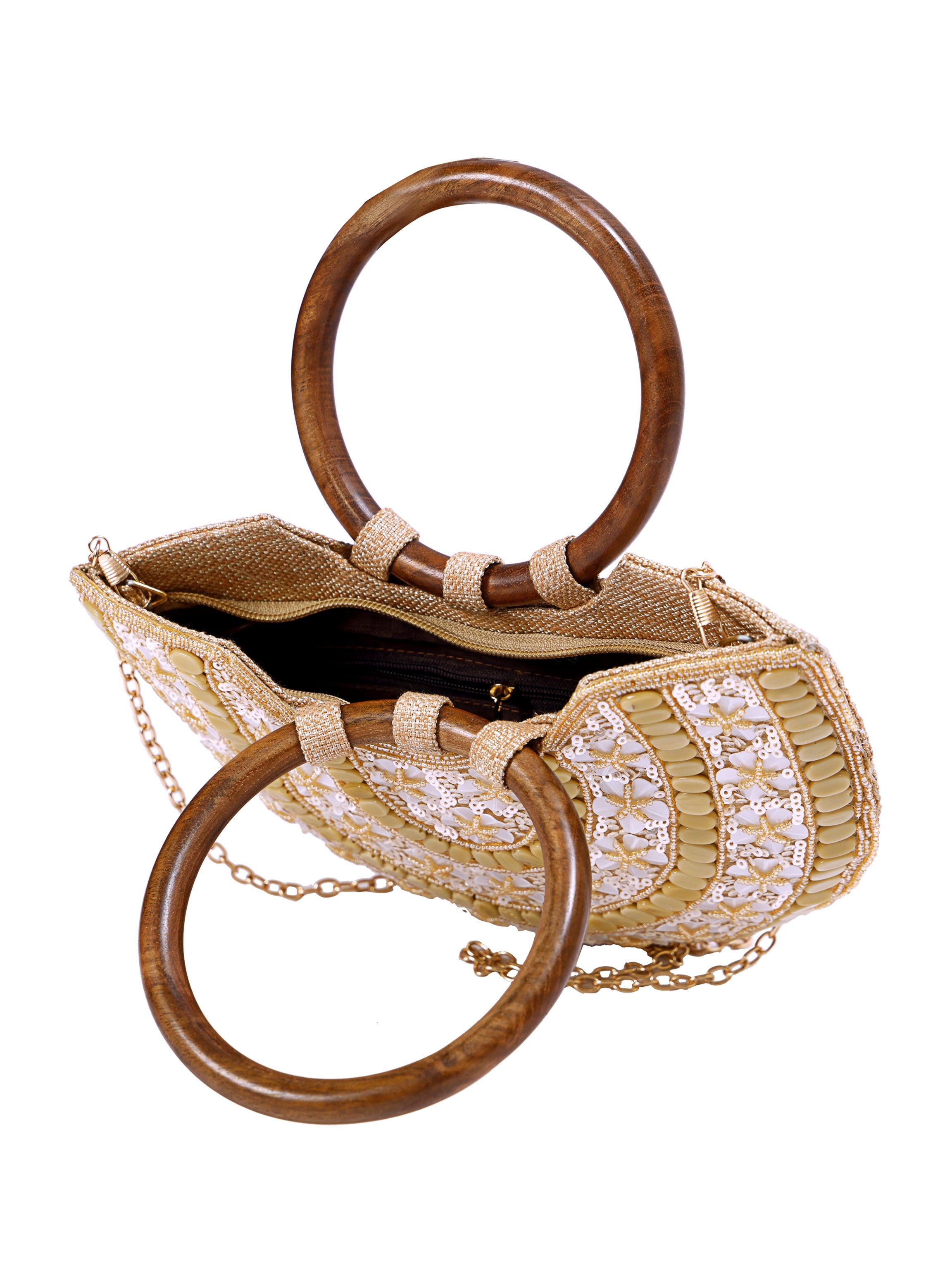 Noor Crescent Handcrafted Handle Bag