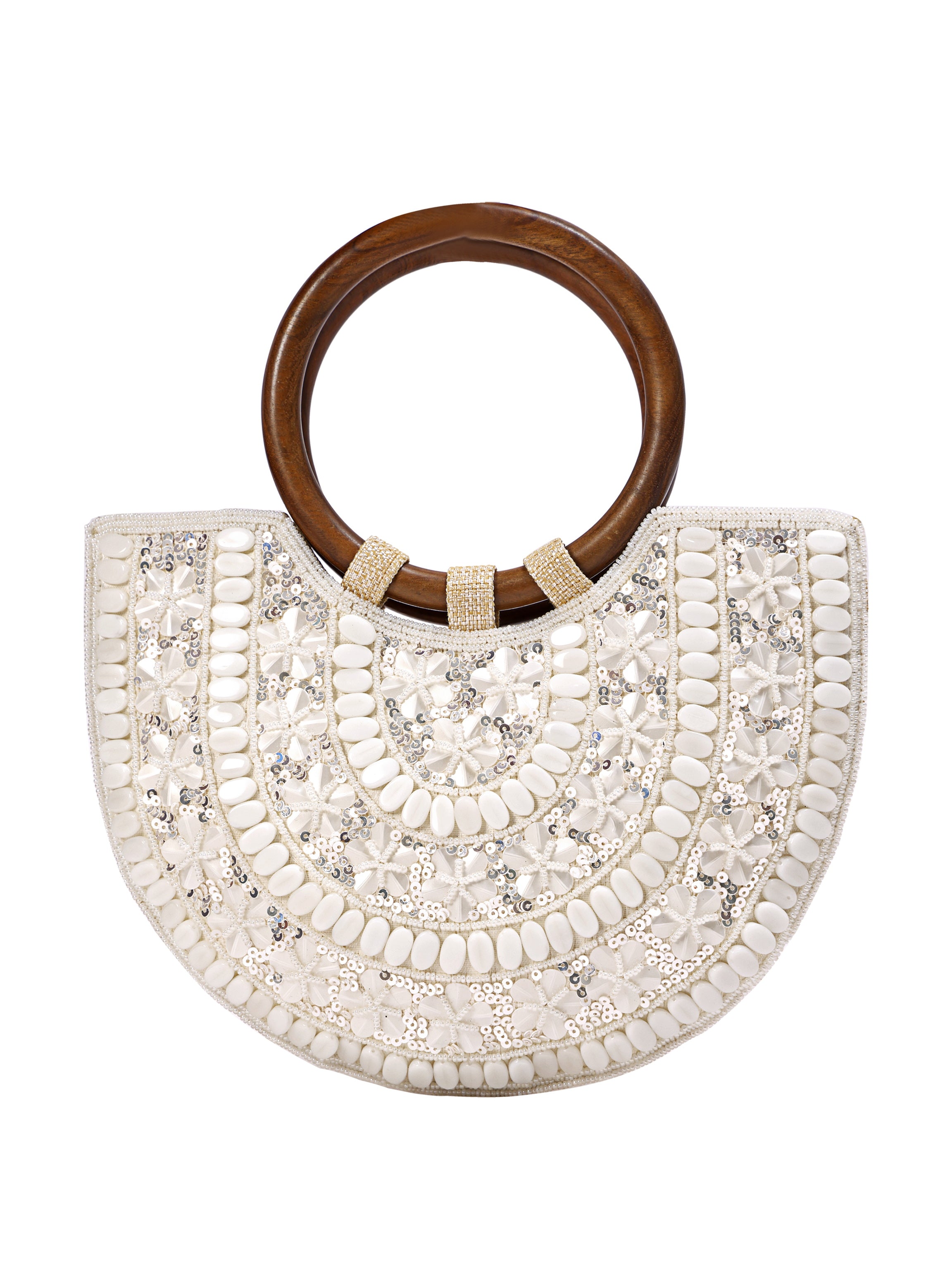 Noor Crescent Handcrafted Handle Bag