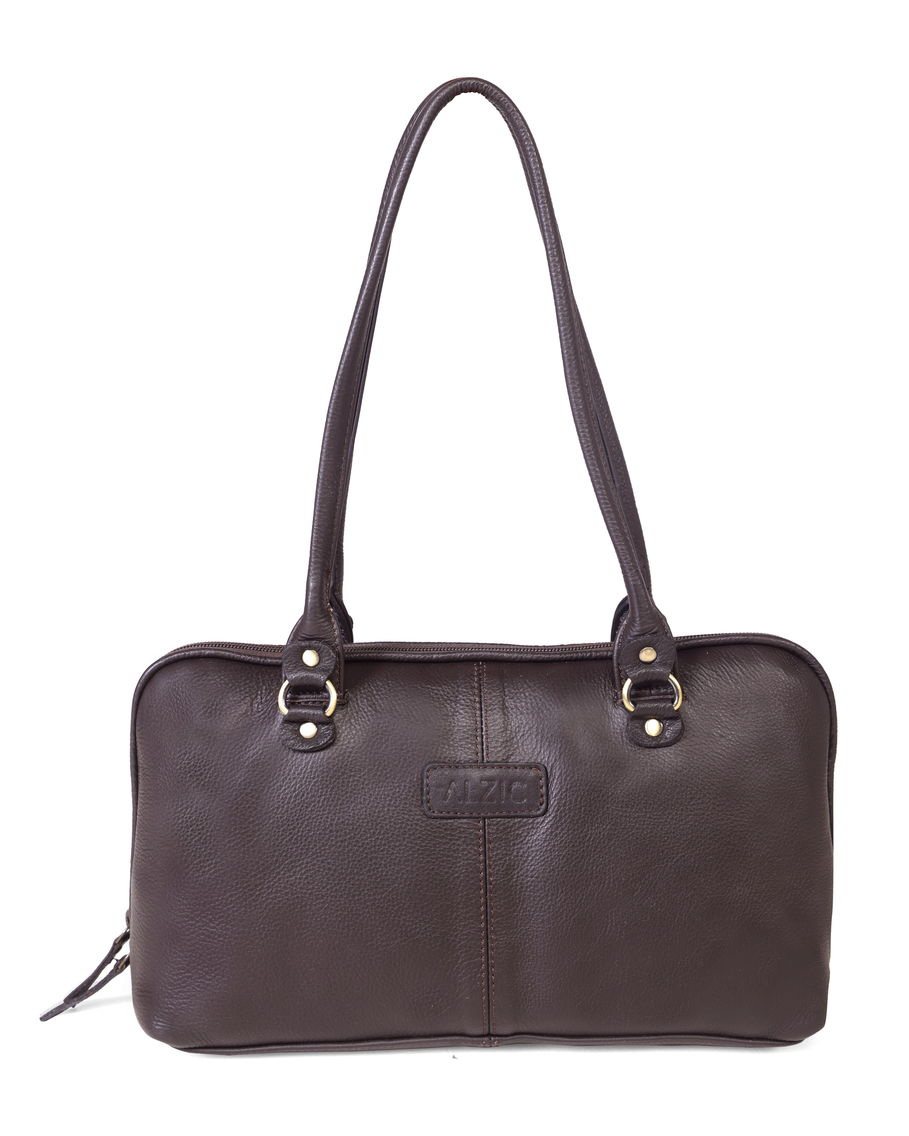 Classic Leather Shoulder Bag with Dual Straps