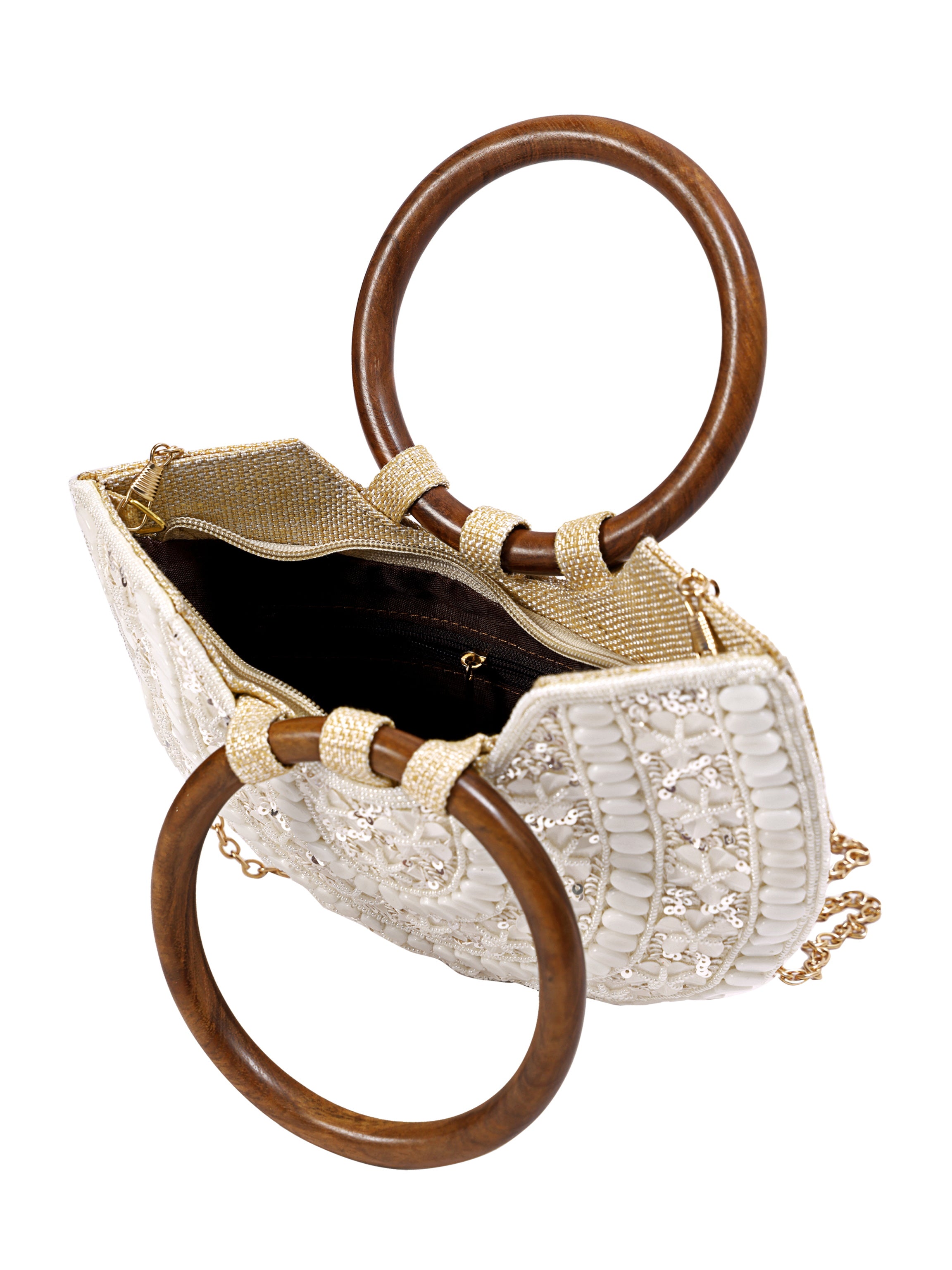Noor Crescent Handcrafted Handle Bag