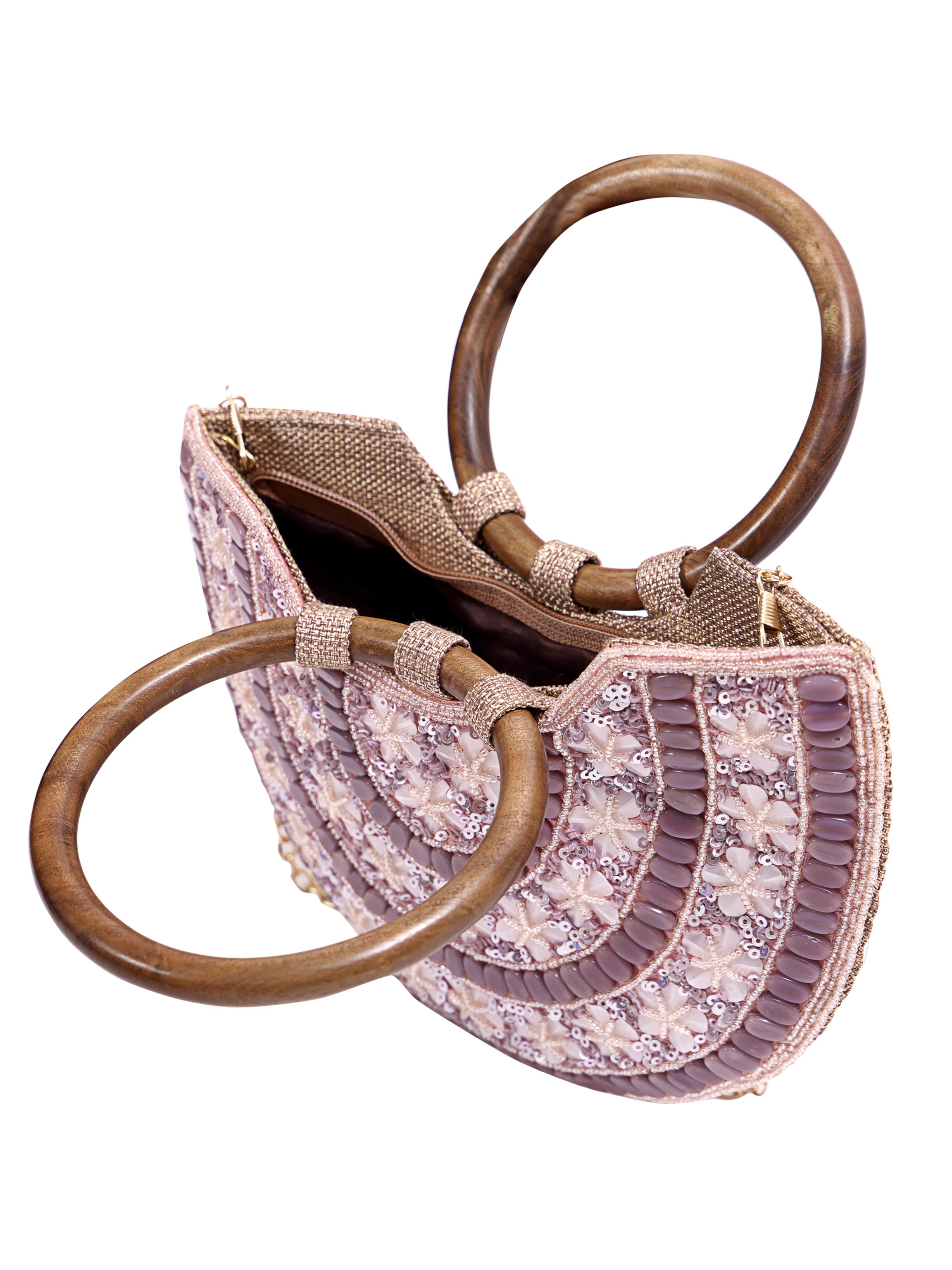 Noor Crescent Handcrafted Handle Bag