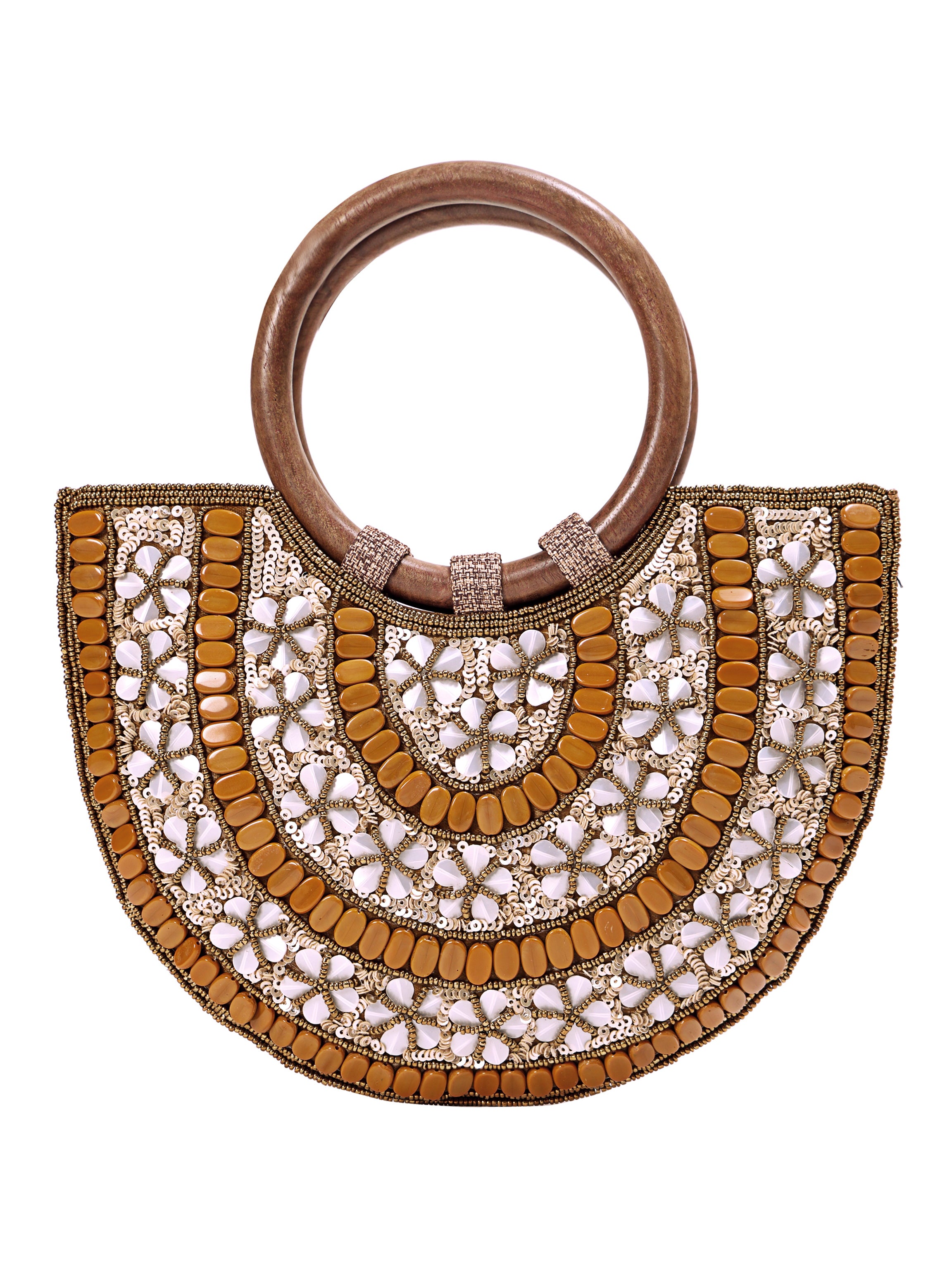Noor Crescent Handcrafted Handle Bag