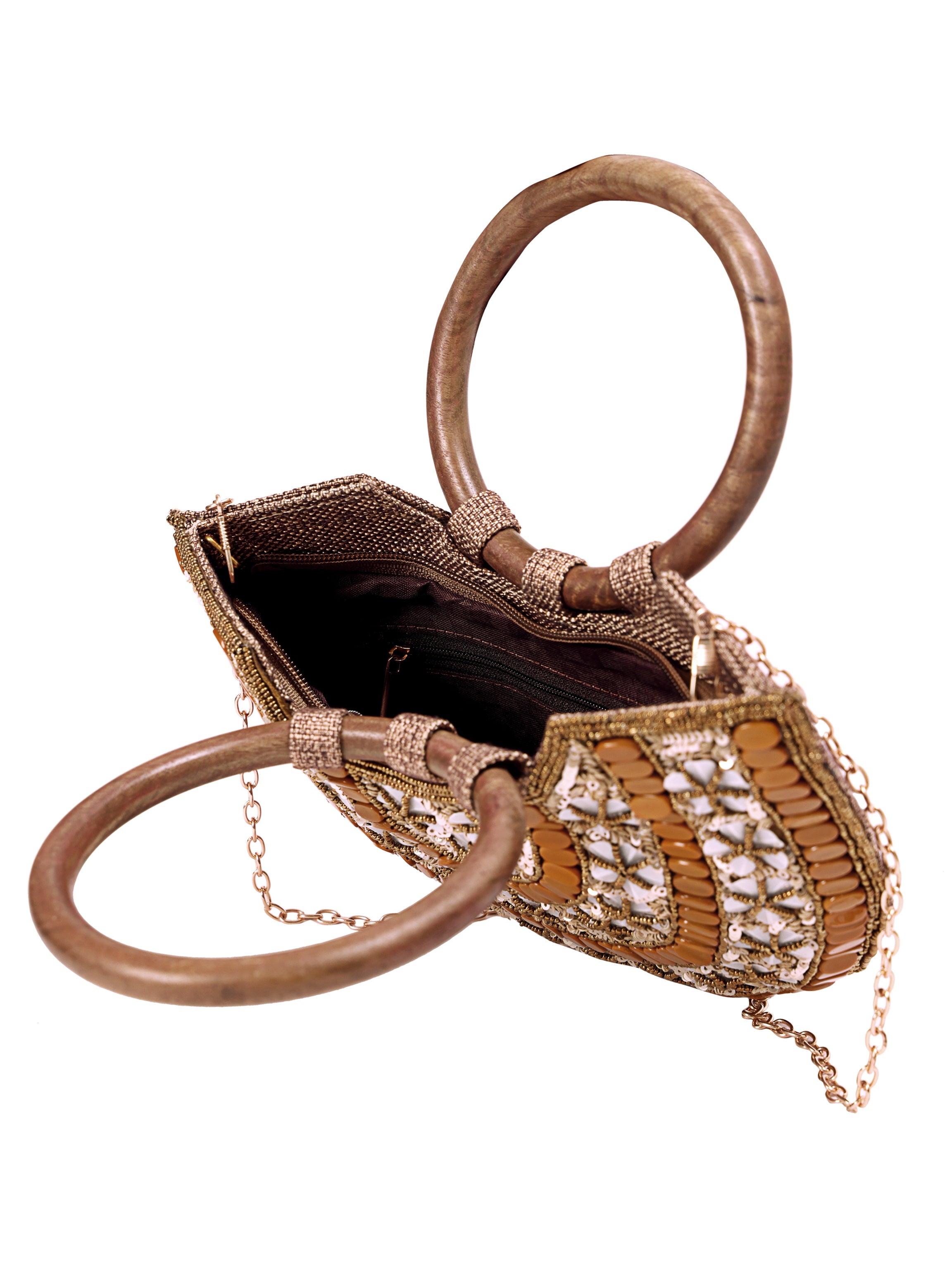 Noor Crescent Handcrafted Handle Bag