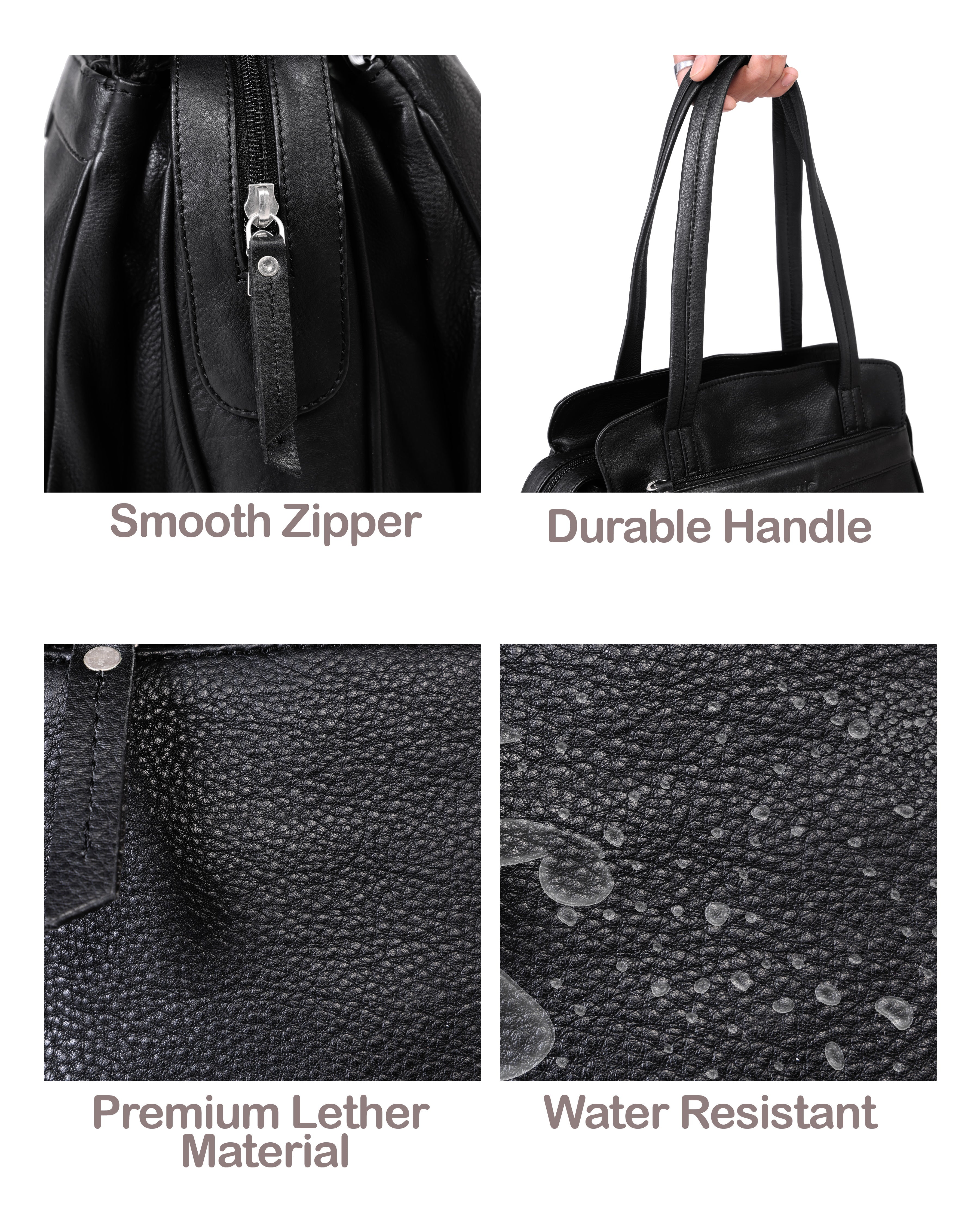 Premium Leather Tote Bag - Elegant and Functional Design