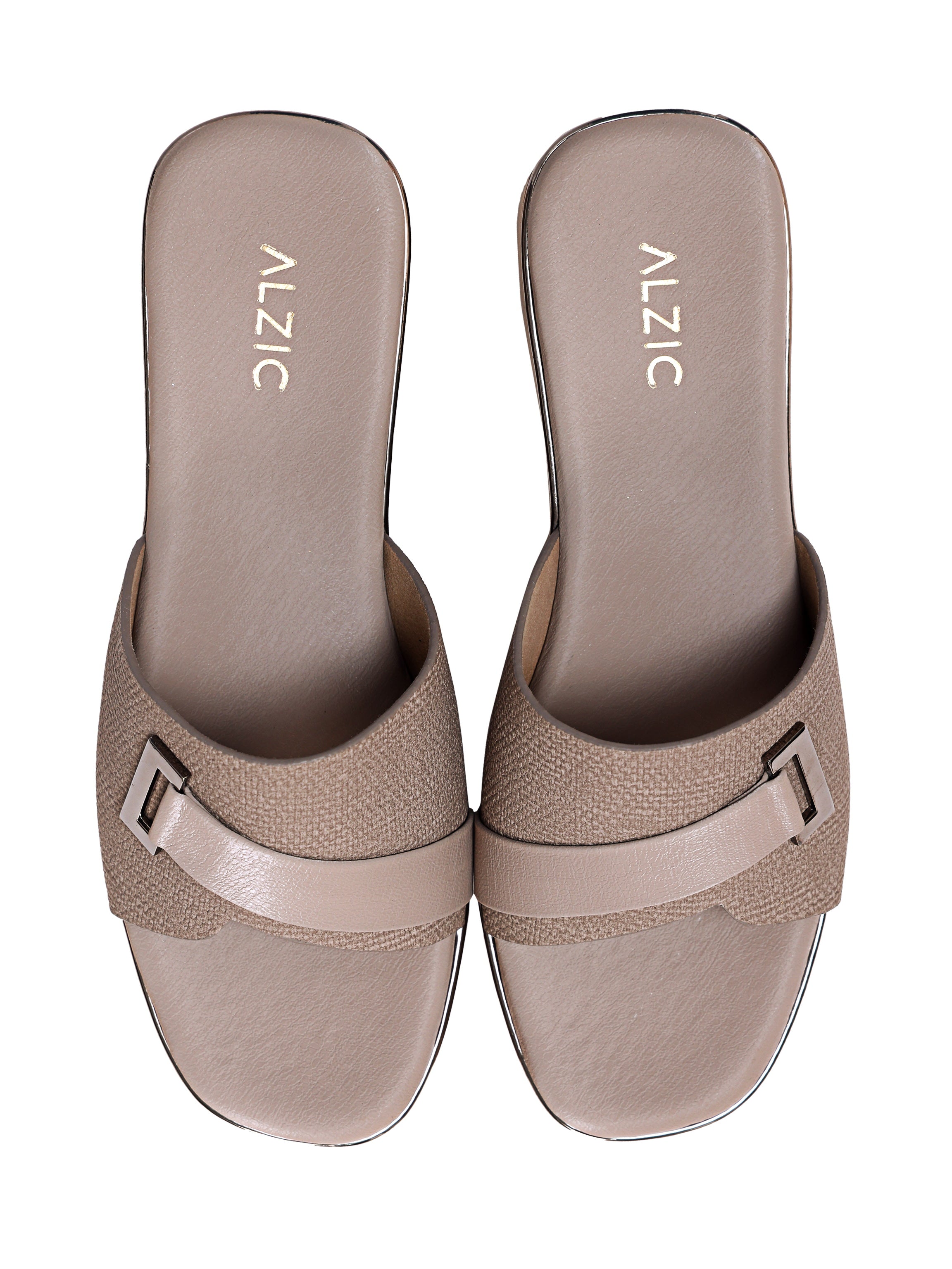 Classic Beige Comfort Platform Sandals