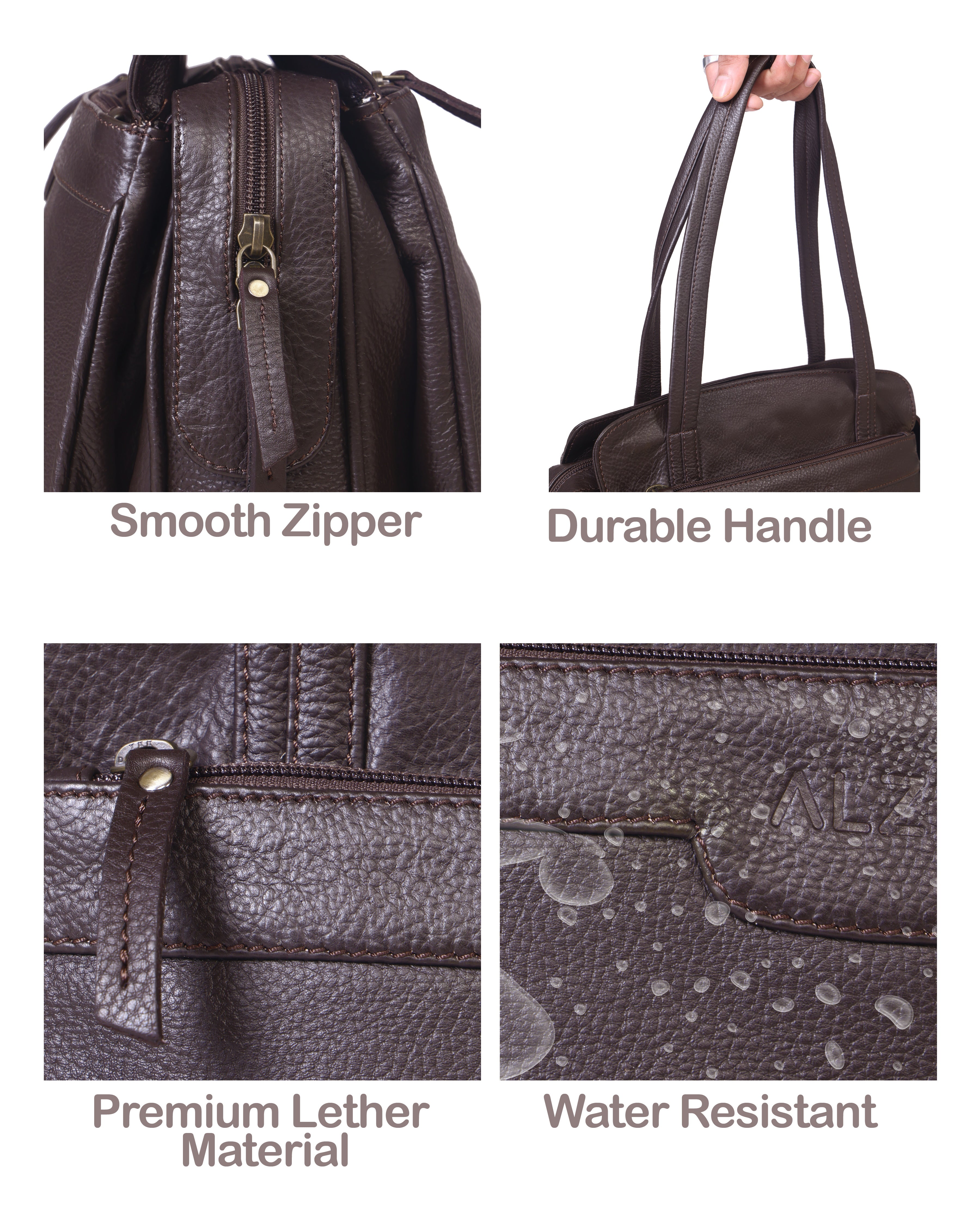 Premium Leather Tote Bag - Elegant and Functional Design