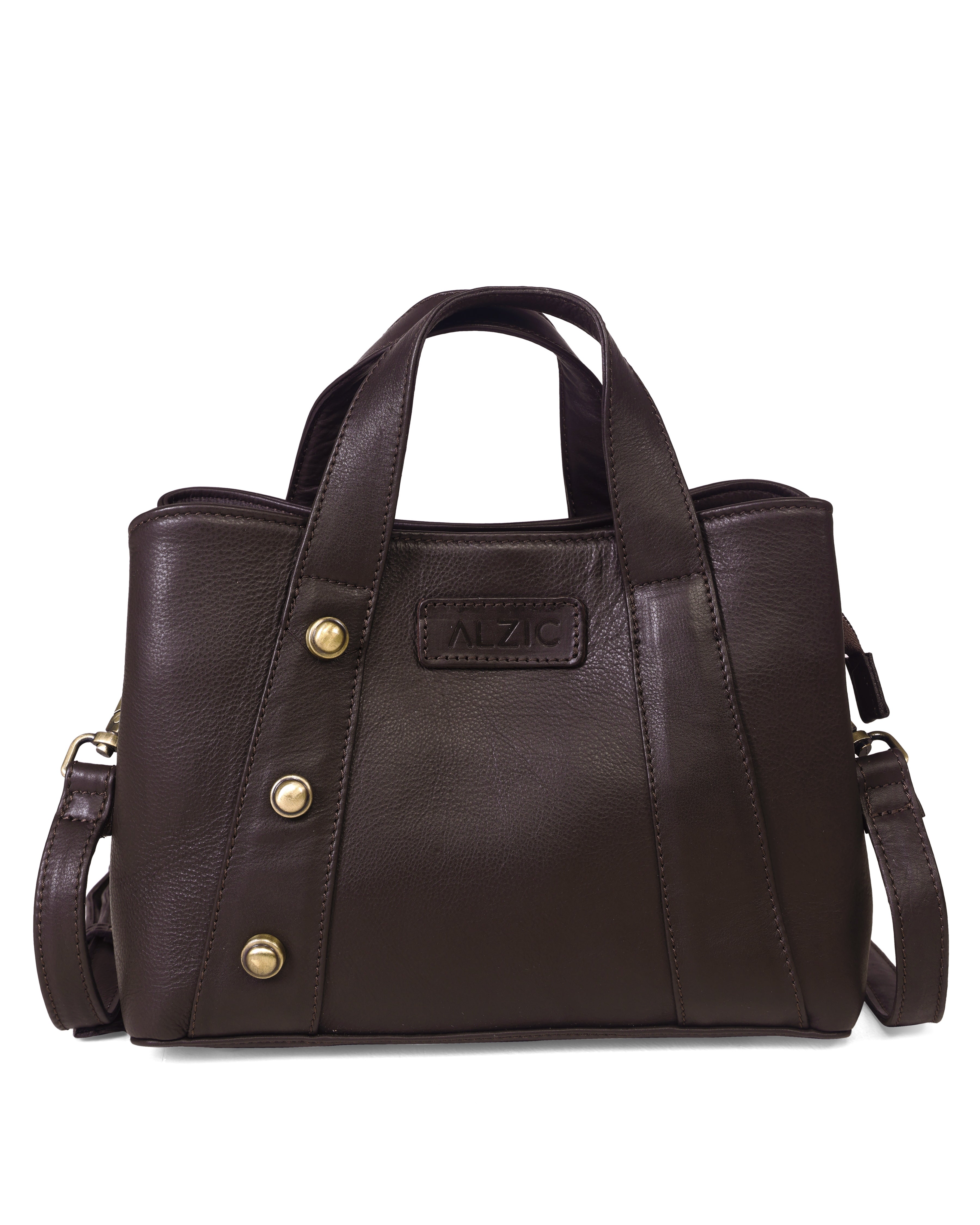 Stylish Brown Leather Crossbody Handbag for Women