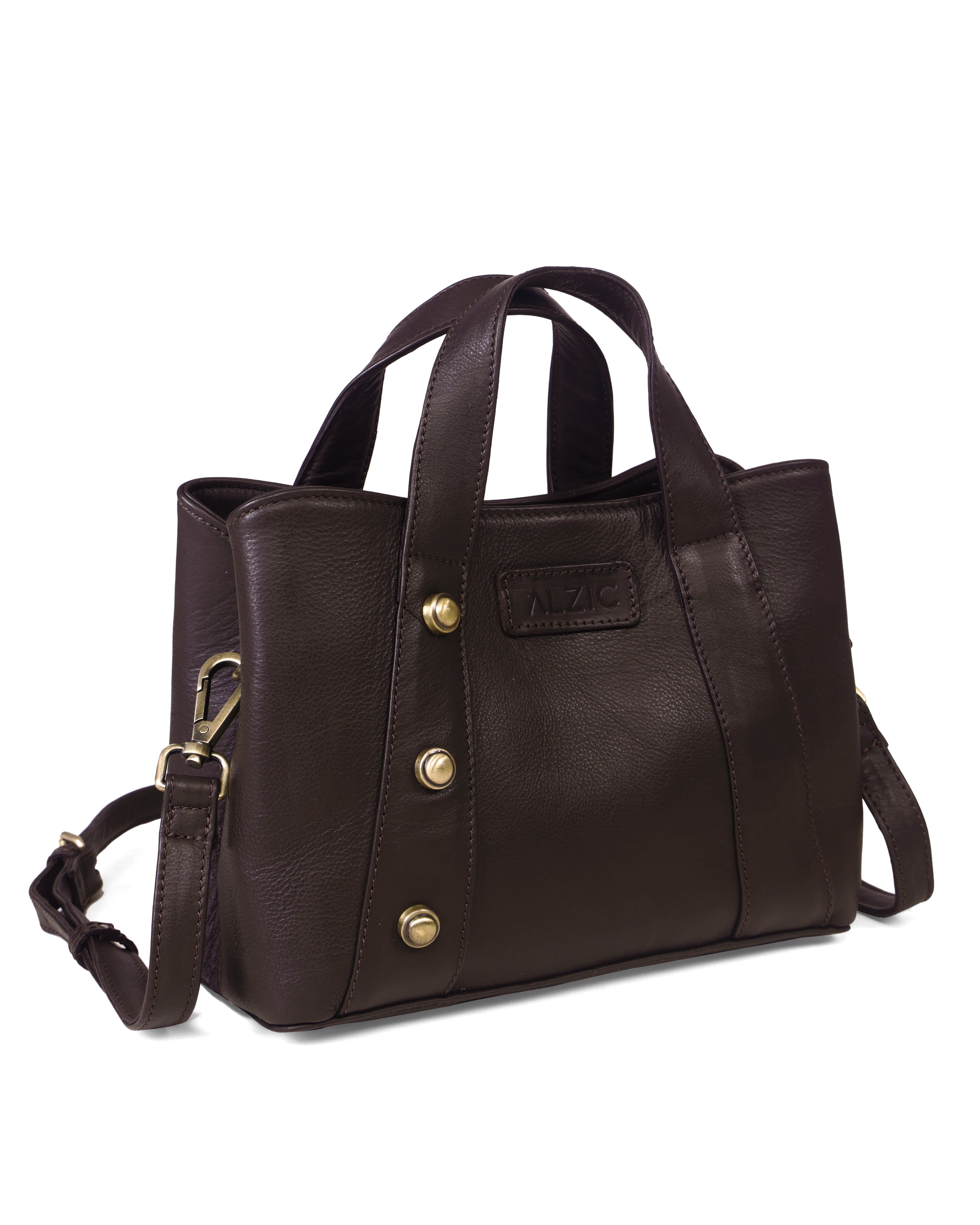 Stylish Brown Leather Crossbody Handbag for Women