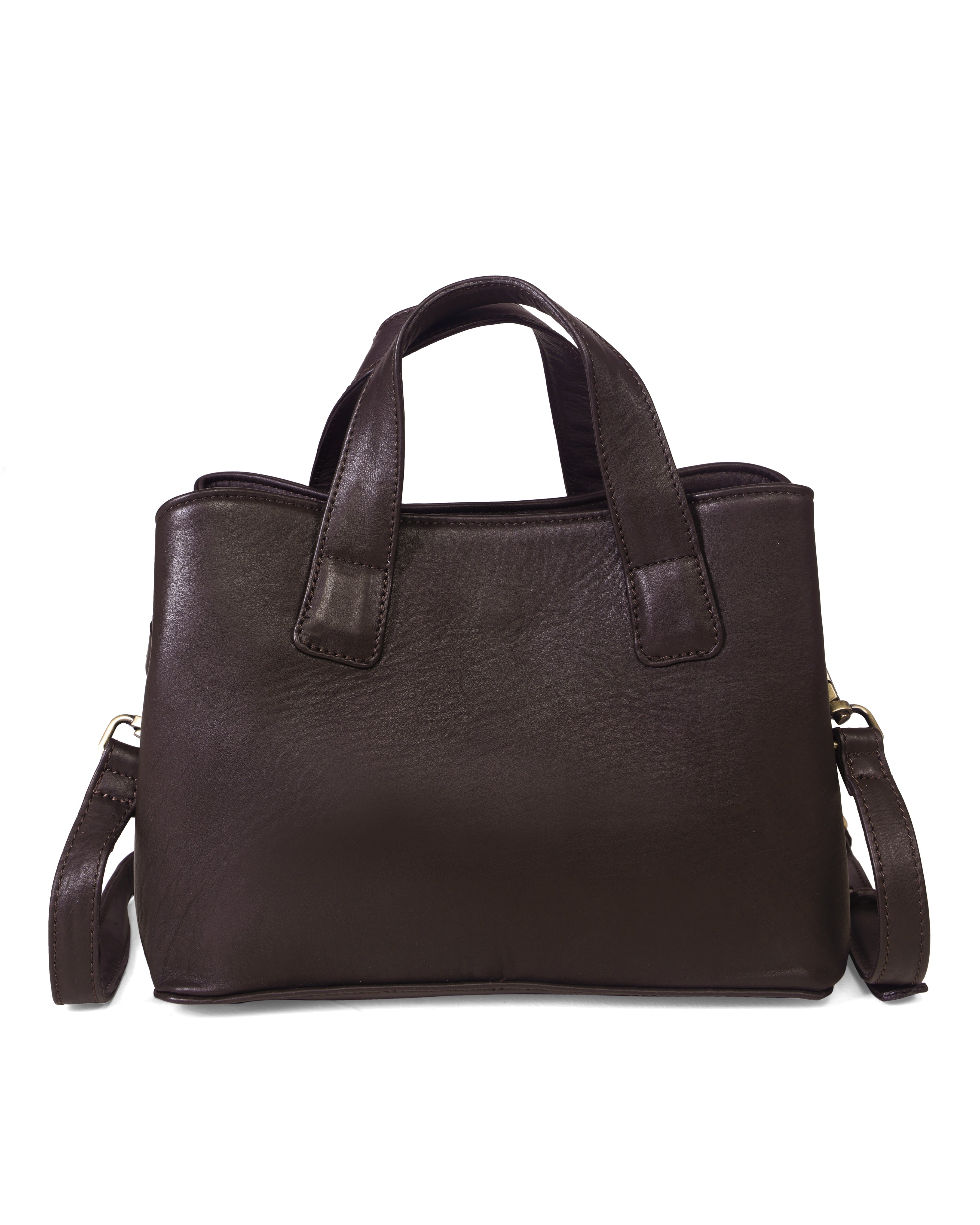 Stylish Brown Leather Crossbody Handbag for Women