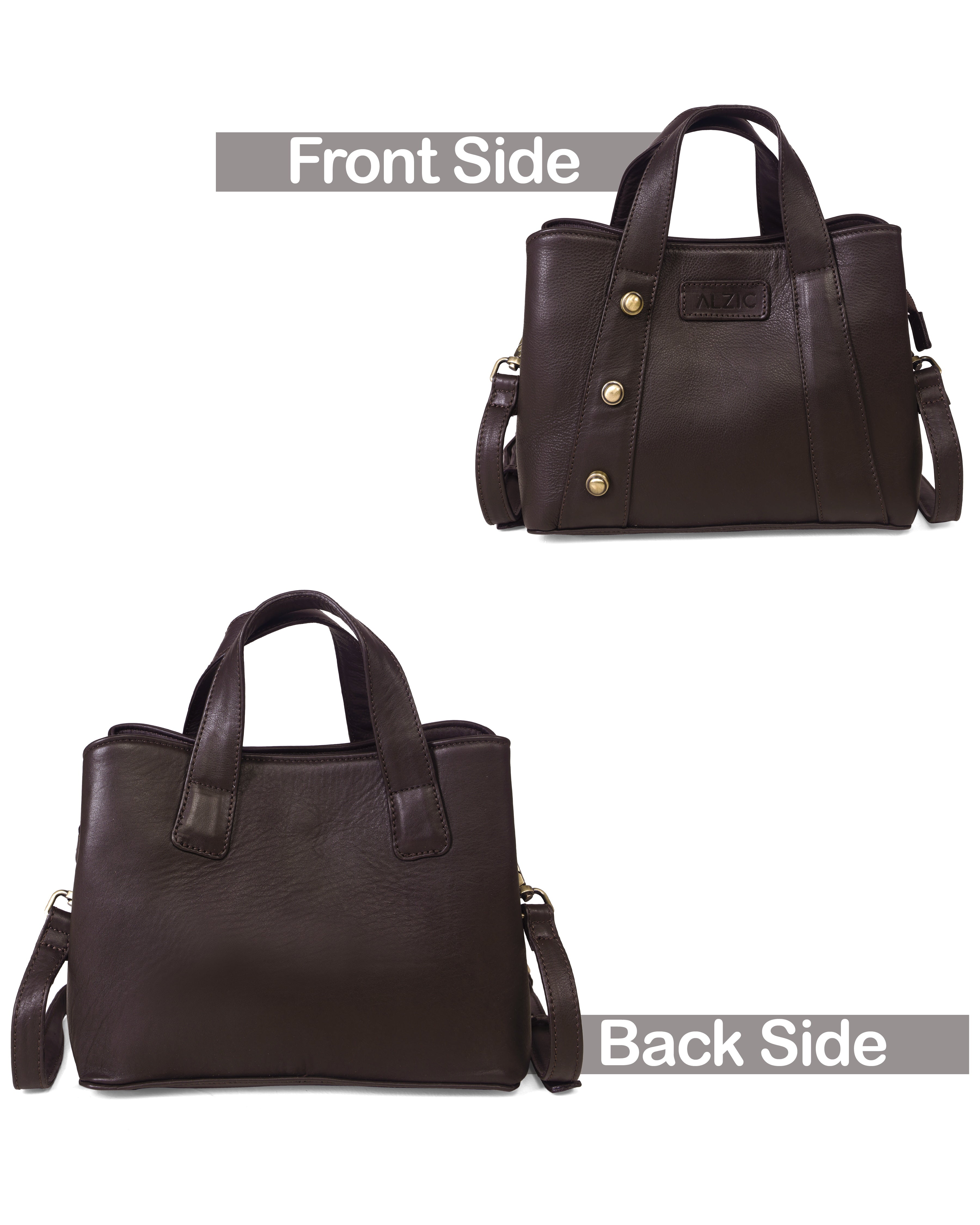 Stylish Brown Leather Crossbody Handbag for Women