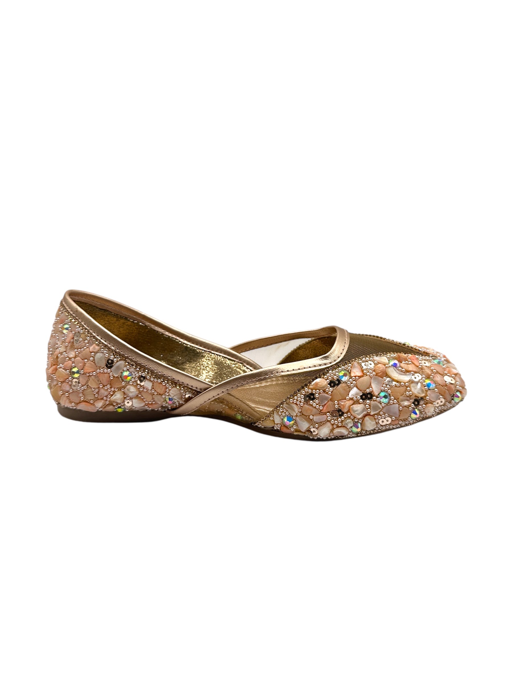 MojidiPearl Elegance Embellished Juttis