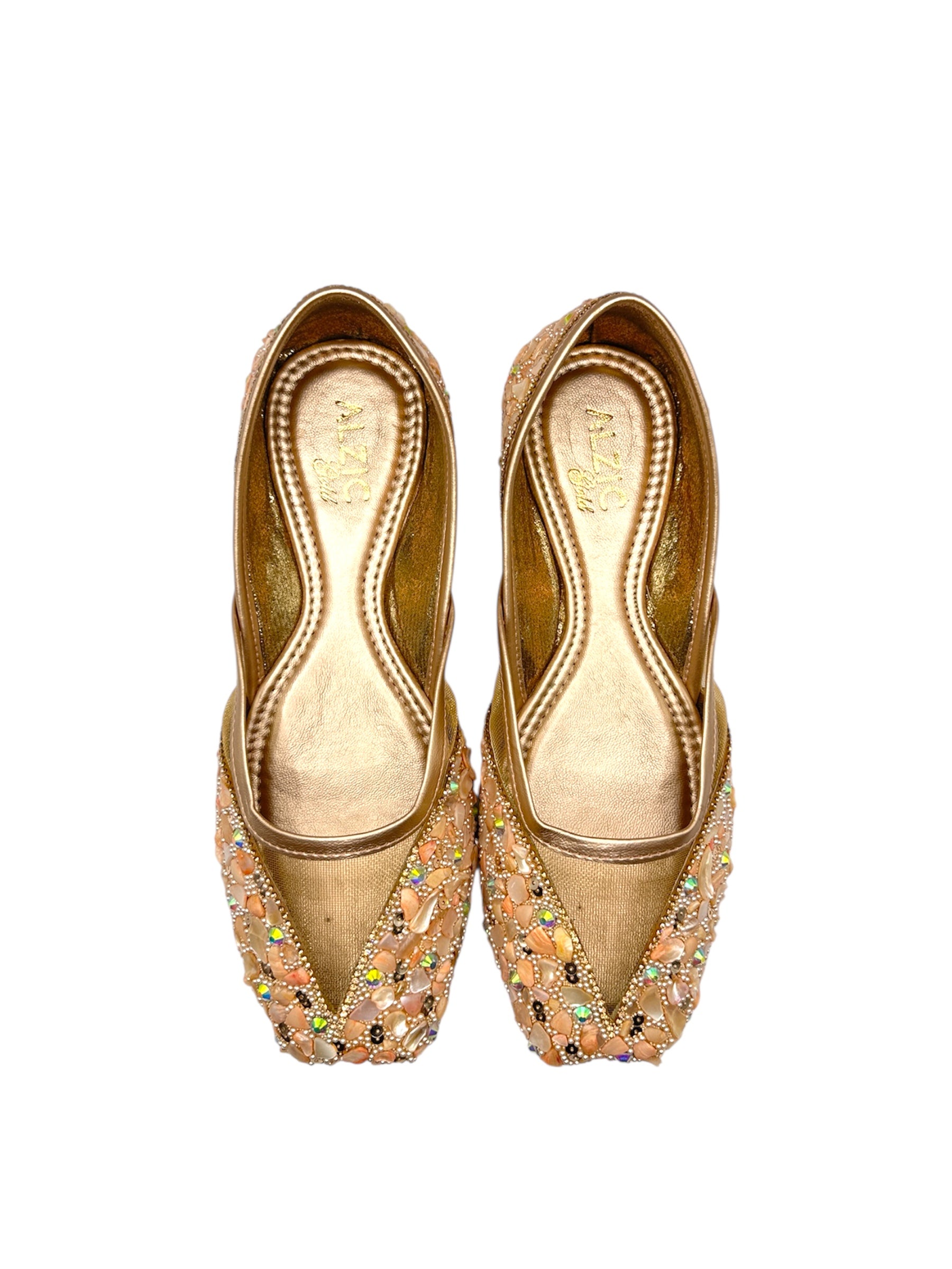 MojidiPearl Elegance Embellished Juttis