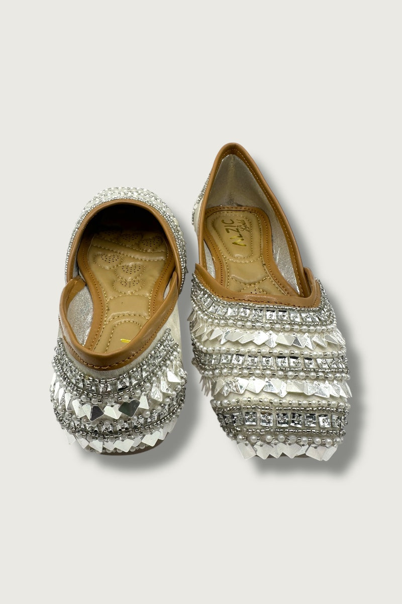 Crystal Off-White Radiance Jutti