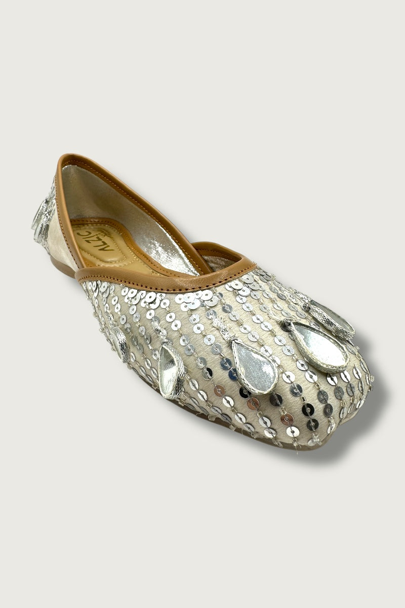 Stellar Gleam Silver Juttis
