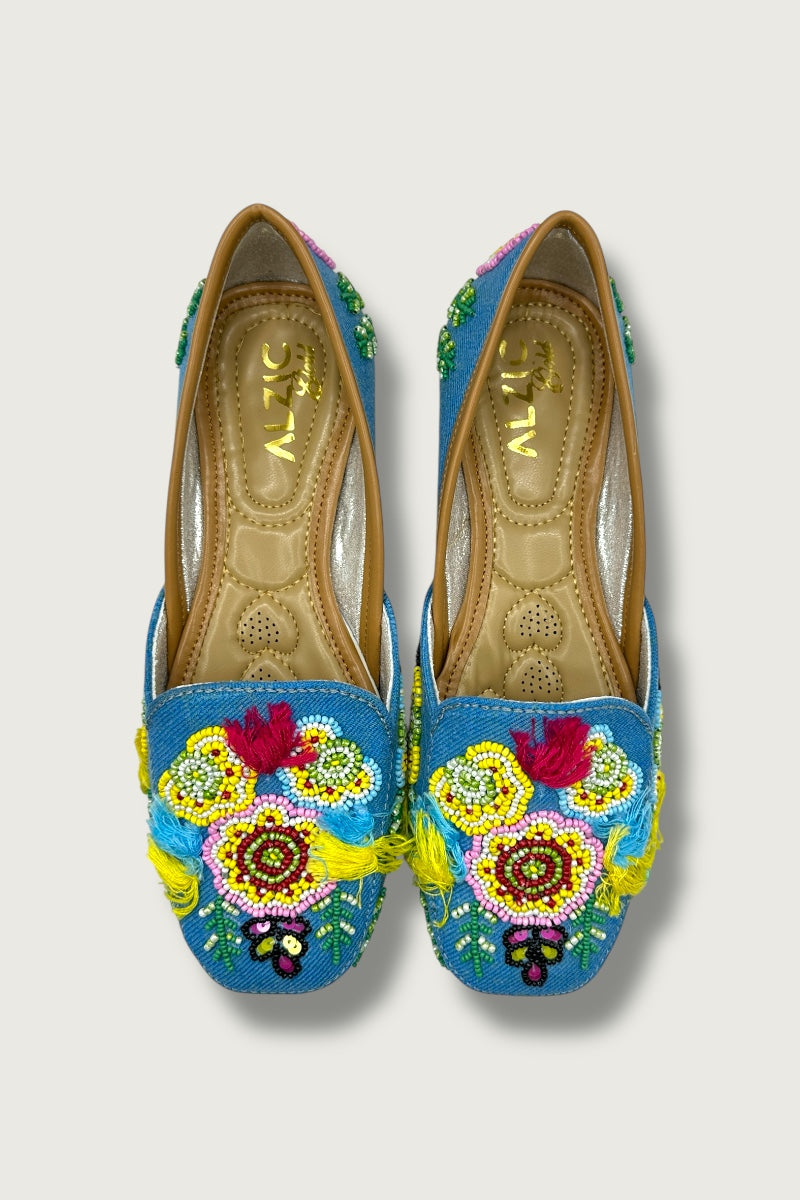 Boho Bliss Handcrafted Denim Juttis