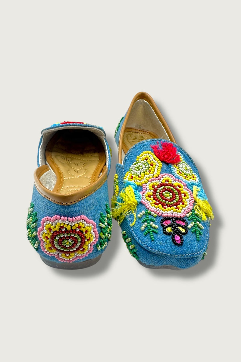 Boho Bliss Handcrafted Denim Juttis