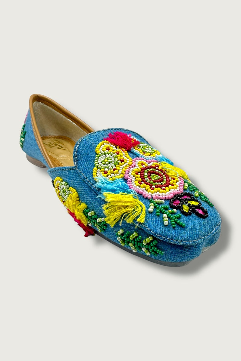 Boho Bliss Handcrafted Denim Juttis